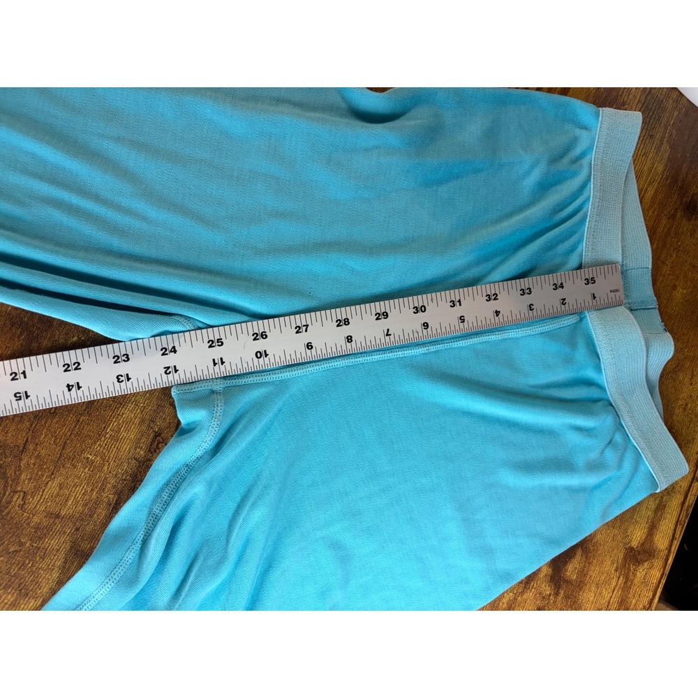 VTG Patagonia Capilene Kids 14 Turquoise Thermal Base Layer Leggings USA Made - Picture 14 of 16